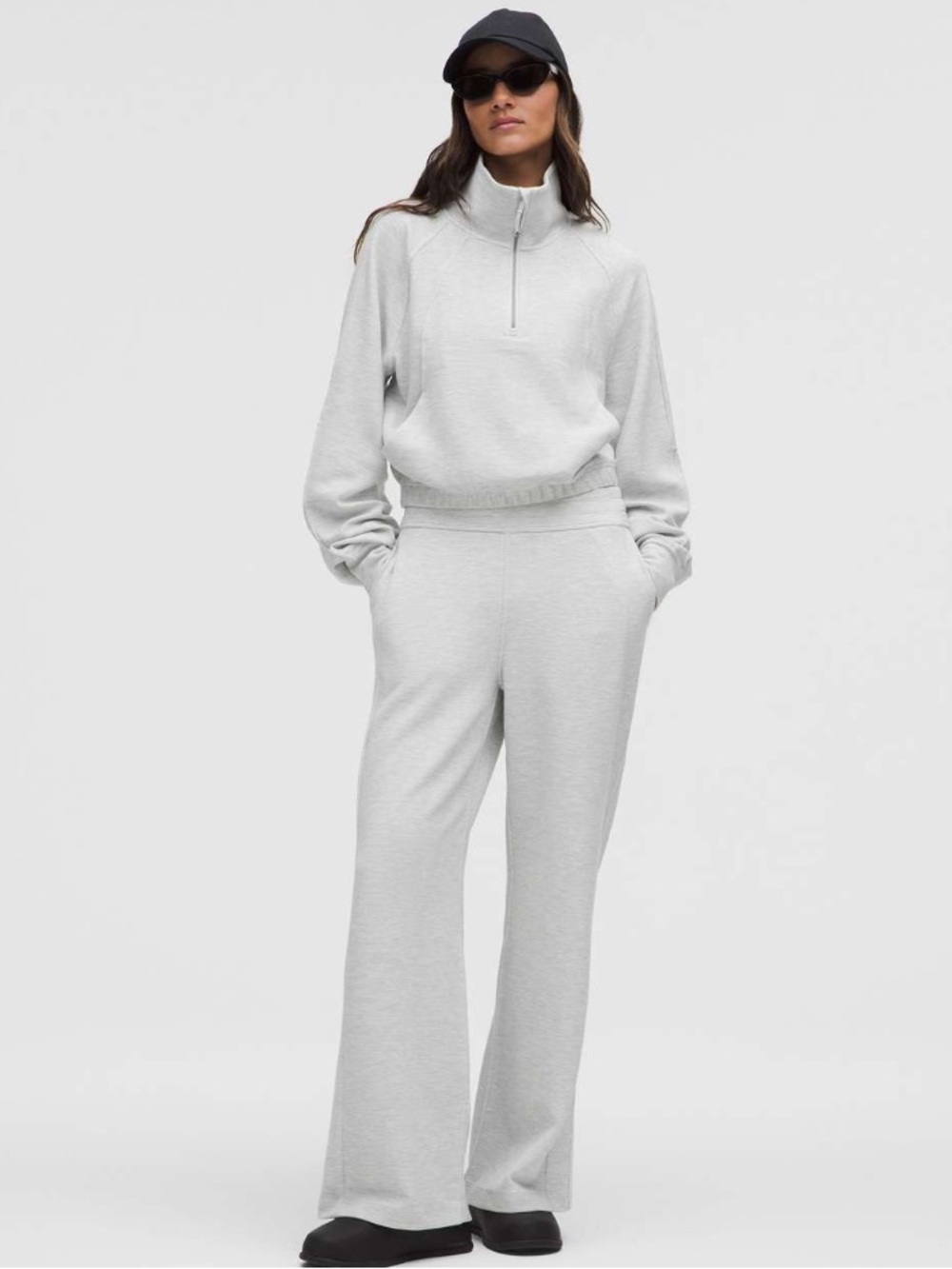 Lululemon Scuba Cropped Funnel-Neck Half Zip Waffle - Picture 2 of 14